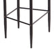 Avime Modern Barstool Chair | Set of 2 | Gold Metal Armrests | Gray Fabric