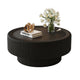 Inara Modern Storage Coffee Table | Tempered Glass | Black Fluted Base 32"