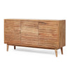 Remmy Handcrafted Sideboard Cabinet with 3 Doors | Natural Acacia Wood 58"