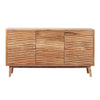 Remmy Handcrafted Sideboard Cabinet with 3 Doors | Natural Acacia Wood 58"