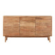 Remmy Handcrafted Sideboard Cabinet with 3 Doors | Natural Acacia Wood 58"
