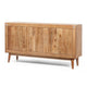 Remmy Handcrafted Sideboard Cabinet with 3 Doors | Natural Acacia Wood 58"