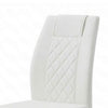 Verra Dining Chairs | Gold Metal Cantilever Frame | White Faux Leather