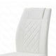 Verra Dining Chairs | Gold Metal Cantilever Frame | White Faux Leather