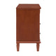 Cyna Nightstand with USB Ports | 2 Drawers and Shelf | Walnut Brown Wood