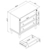 Cyna Nightstand with USB Ports | 2 Drawers and Shelf | Walnut Brown Wood