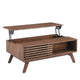 Dolly Mid-Century Lift Top Coffee Table | Hidden Storage | Walnut MDF 39"