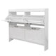 Miney Shoe Cabinet with 4 Flip Drawers | Barn Doors Set | White Wood 42"