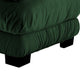 Erico Modular Sofa with Pillows and LSF Arm | Green Chenille 47"