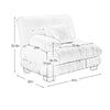 Erico Modular Sofa with Pillows and LSF Arm | Green Chenille 47"