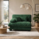 Erico Modular Sofa with Pillows and LSF Arm | Green Chenille 47"