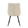 Ashley Dining Chairs with Armrests | Set of 2 | Off-White Faux Leather