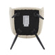 Ashley Dining Chairs with Armrests | Set of 2 | Off-White Faux Leather