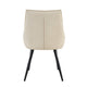 Ashley Dining Chairs with Armrests | Set of 2 | Off-White Faux Leather