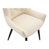 Ashley Dining Chairs with Armrests | Set of 2 | Off-White Faux Leather