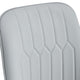 Manie Dining Chairs | Black Metal | Set of 4 | Light Gray Faux Leather