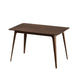 Tyler Modern Dining Table | Slayed Solid Wood Legs | Walnut Brown 47"