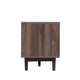 TV Media Cabinet | 4 Doors | 2 Drawers | Rattan Accents | Dark Brown 77"