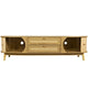 Vayu TV Media Cabinet | 2 Sliding Doors | 2 Drawers | Natural Brown 67"