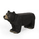 Bruno Bear Outdoor Bench | Matte Black Concrete | Single Seat | 32"