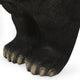 Bruno Bear Outdoor Bench | Matte Black Concrete | Single Seat | 32"