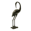 Suol Outdoor Decorative Crane Sculpture | 39" | Shiny Copper Finish Statue