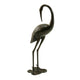 Suol Outdoor Decorative Crane Sculpture | 39" | Shiny Copper Finish Statue