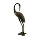 Suol Outdoor Decorative Crane Sculpture | 39" | Shiny Copper Finish Statue