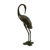 Suol Outdoor Decorative Crane Sculpture | 39" | Shiny Copper Finish Statue