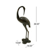 Suol Outdoor Decorative Crane Sculpture | 39" | Shiny Copper Finish Statue
