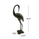Suol Outdoor Decorative Crane Sculpture | 39" | Shiny Copper Finish Statue