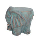 Decorative Elephant Garden Stool | Concrete | Copper Patina Finish | 13"