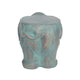 Decorative Elephant Garden Stool | Concrete | Copper Patina Finish | 13"