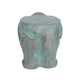 Decorative Elephant Garden Stool | Concrete | Copper Patina Finish | 13"