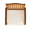 Kristi Outdoor Armchair Set of 2 | Slatted Back | Brown | Cream Cushions