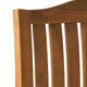 Kristi Outdoor Armchair Set of 2 | Slatted Back | Brown | Cream Cushions