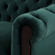 Veso Chesterfield Loveseat | Tufted Velvet | Forest Green | 60"