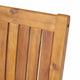 Alison Outdoor Dining Chair Set of 2 | Brown Acacia Wood | Slat Panel