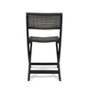 Neso Outdoor Bistro Chair Set of 2 | Foldable Wicker Woven | Gray and Brown