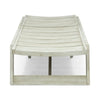Makan Outdoor Chaise Lounge | Slatted and Adjustable | Gray Wash 78"