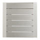Kory Outdoor Side Table | C-Shaped | Slatted Frame | Silver Aluminum 24"