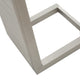 Kory Outdoor Side Table | C-Shaped | Slatted Frame | Silver Aluminum 24"