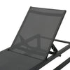 Voni Outdoor Chaise Louge | 5-Position Adjustable | Gray Aluminum 77"