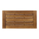 Leslee Outdoor Coffee Table | Slatted Rectangular Top | Black Metal 46"