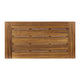 Leslee Outdoor Coffee Table | Slatted Rectangular Top | Black Metal 46"