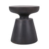 Syam Outdoor Side End Table | Round Top | Pedestal | Copper Concrete 21"