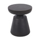 Syam Outdoor Side End Table | Round Top | Pedestal | Copper Concrete 21"