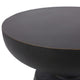 Syam Outdoor Side End Table | Round Top | Pedestal | Copper Concrete 21"