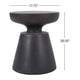 Syam Outdoor Side End Table | Round Top | Pedestal | Copper Concrete 21"