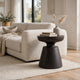 Syam Outdoor Side End Table | Round Top | Pedestal | Copper Concrete 21"